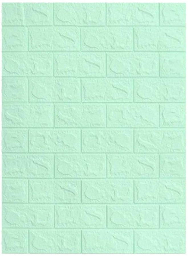 Barebeauty Self-Adhesive Waterproof PE Foam 3D Wall Panels Wallpaper Sticker for Bathroom, Living Room, and Home Decoratio () (Pista) - Image 2
